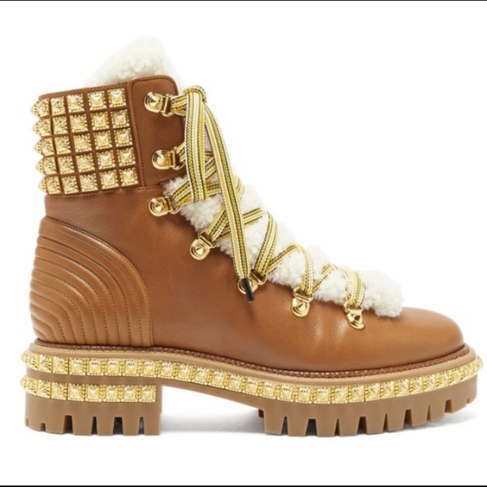 CHRISTAIN LOUBOUTIN BOOTS YETI DONNA FLAT CALF